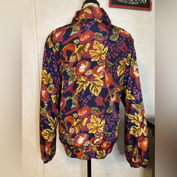 Vintage 80's EVR Crazy Sexy Cool Totally Rad Multi Color Windbreaker Jacket L - Picture 5 of 13
